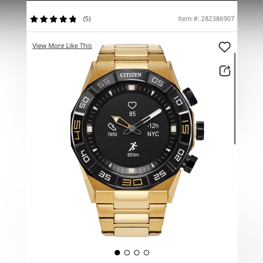 Citizen CZ Smart Men's Smart Heart Rate Watch JX1006-58E
